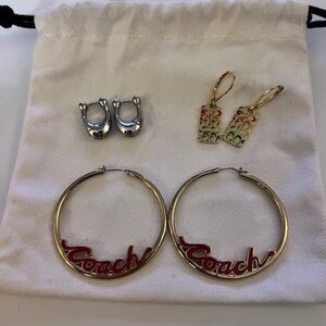 Coach Earrings and Bracelets Bundle